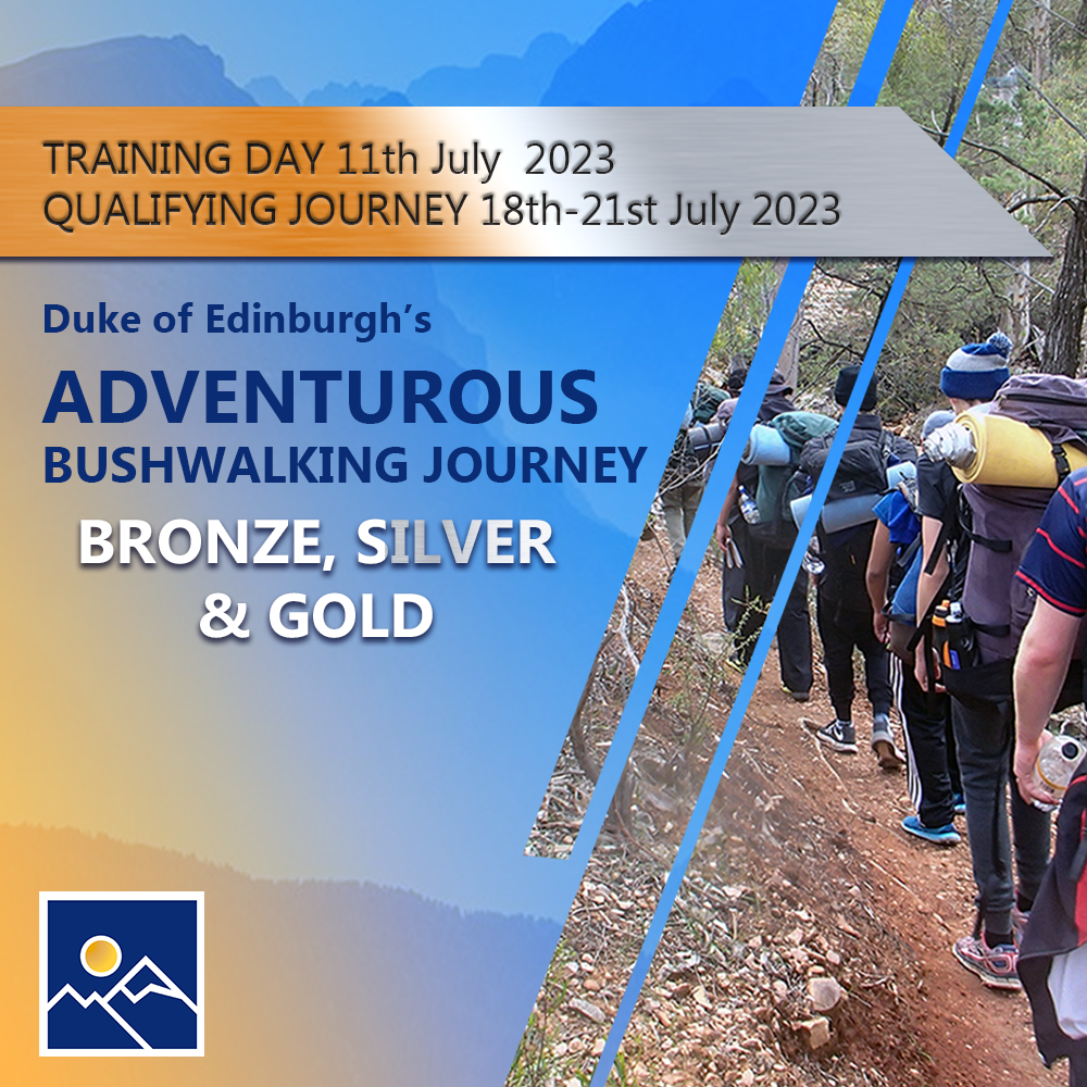 Duke of Edinburgh’s Bronze & Silver Award Practice and Qualifying Bushwalking Journey July 