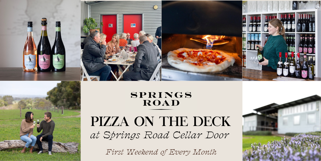 Pizza on the Deck at Springs Road Cellar Door