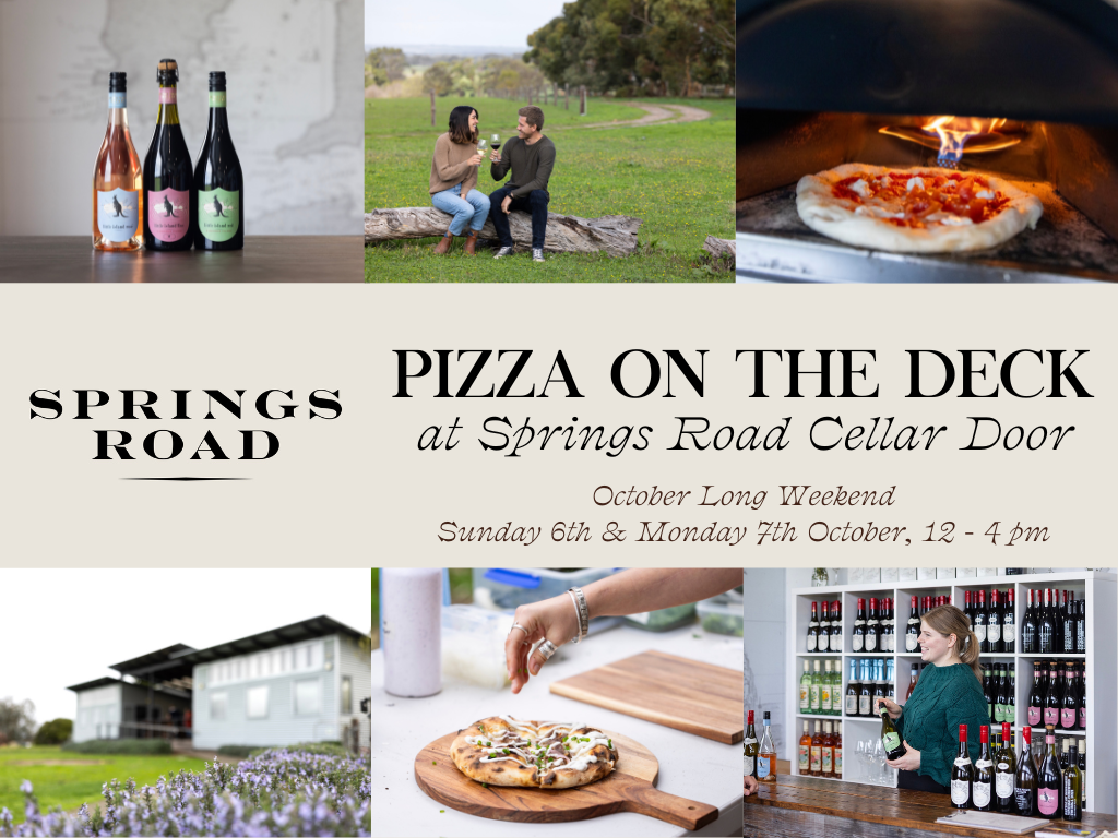 Pizza on the Deck at Springs Road Cellar Door