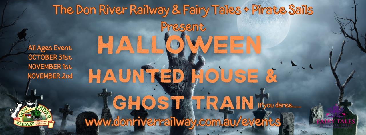 Halloween Haunted House + Ghost Train