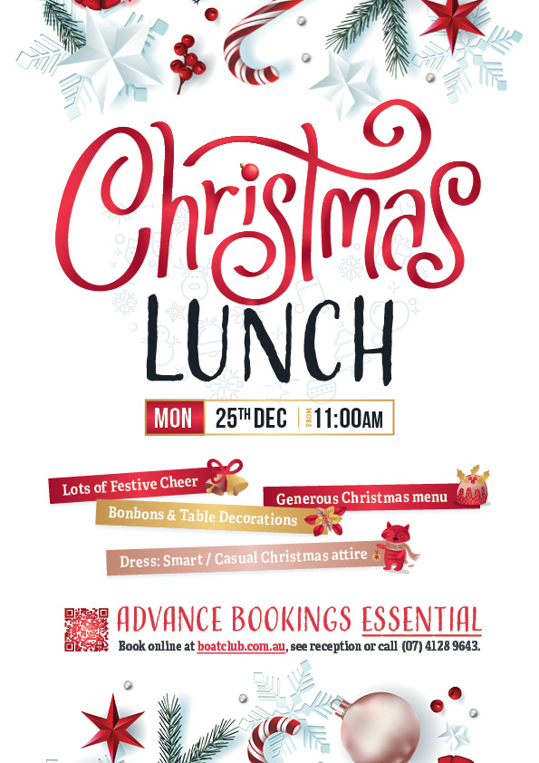 Christmas Day Lunch 2023 Boat Club Reservations