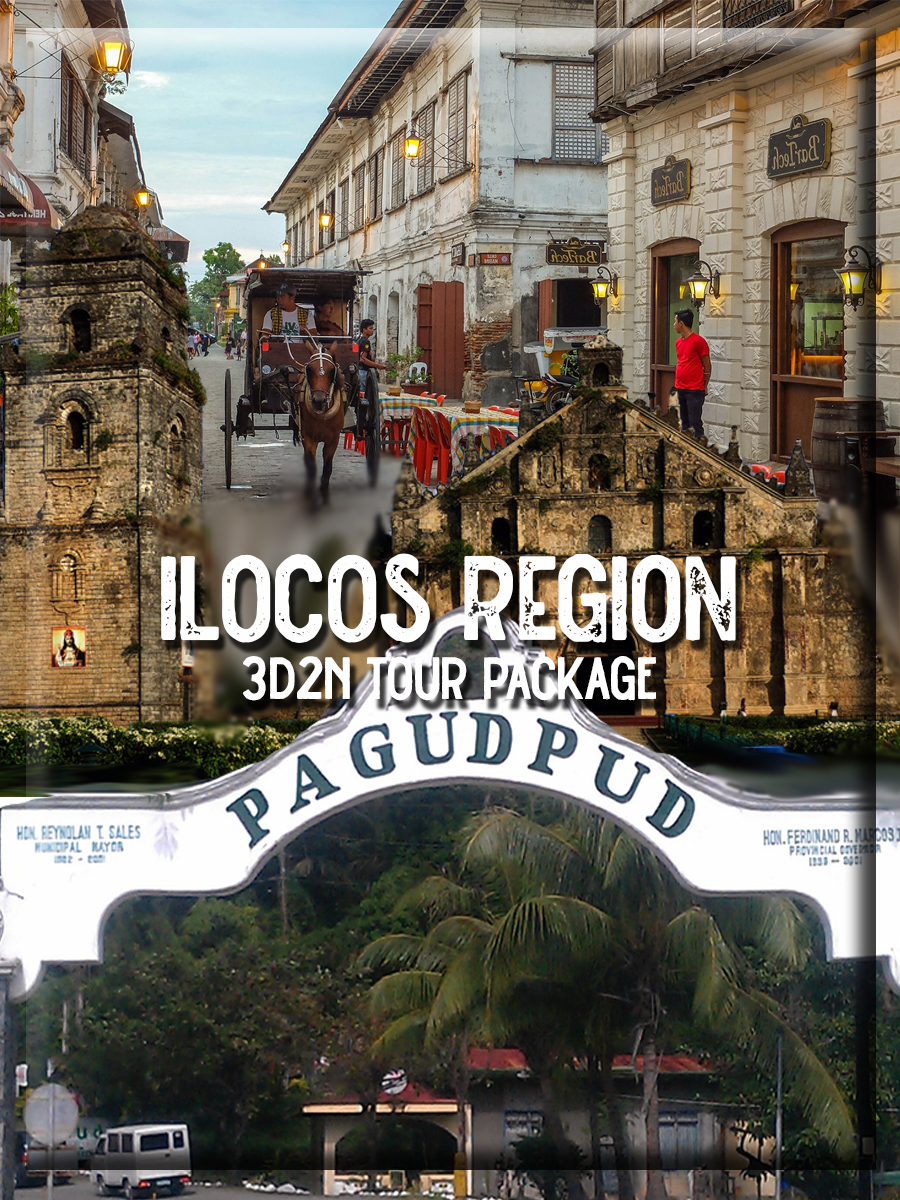 3D2N ILOCOS TOUR PACKAGE (VIGAN,LAOAG, & PAGUDPUD)