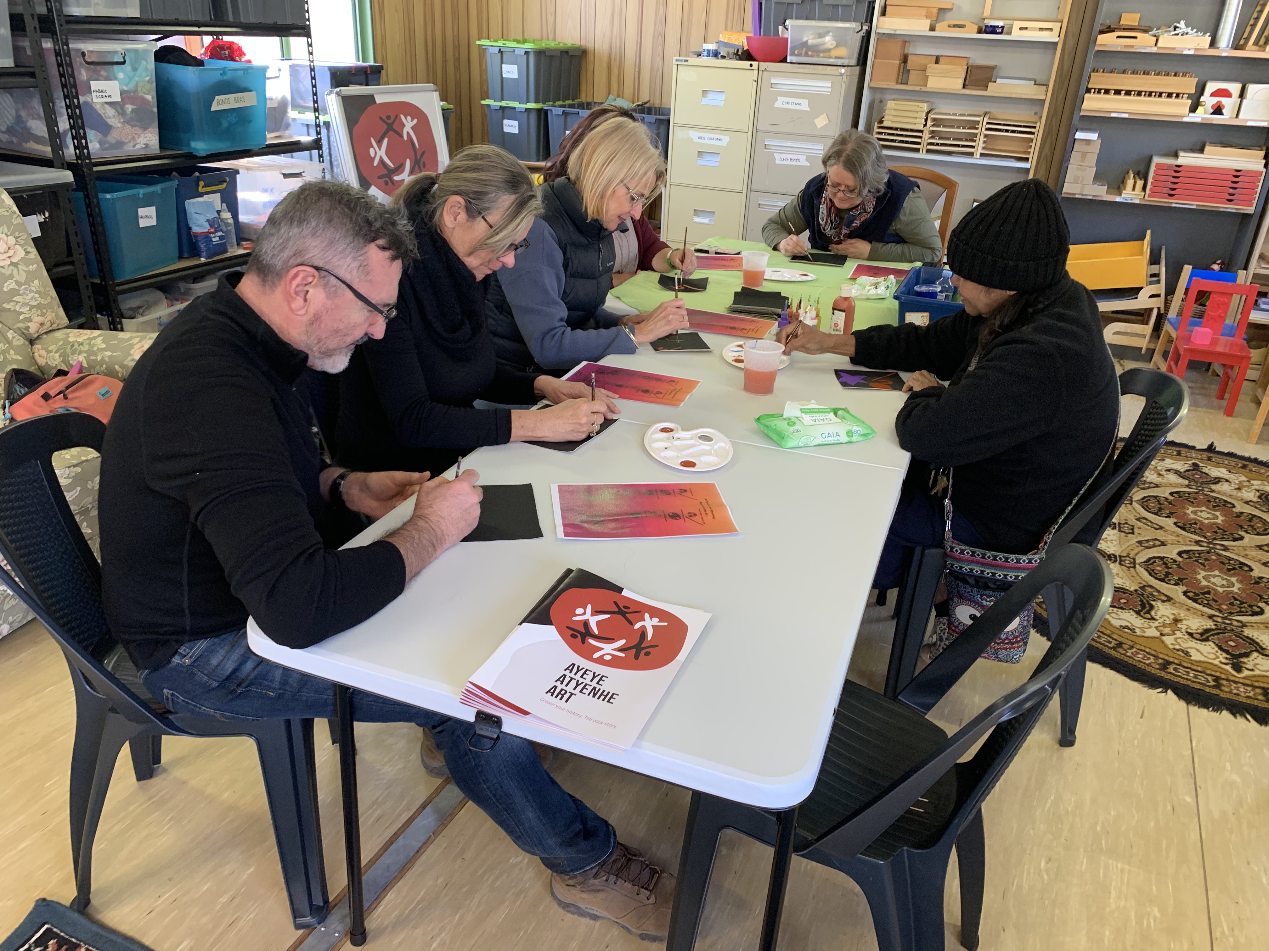 An Aboriginal Art Workshop in Alice Springs