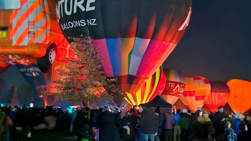 Fire & Ice Hot Air Balloon Glow and Laser Festival