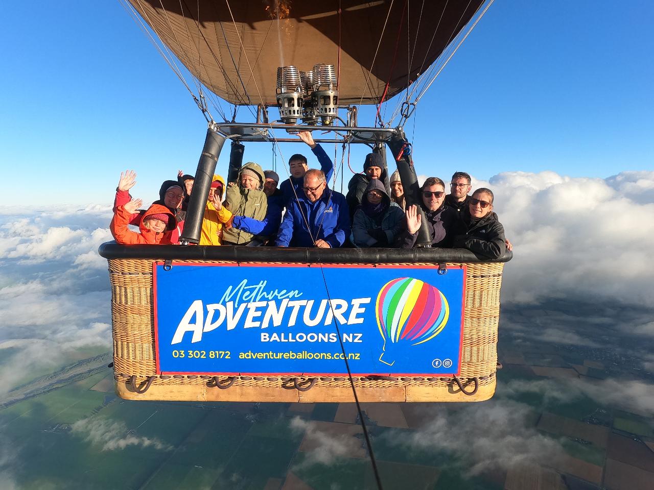 Hot air balloon flights from Methven