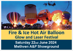 Fire & Ice Hot Air Balloon Glow and Laser Festival