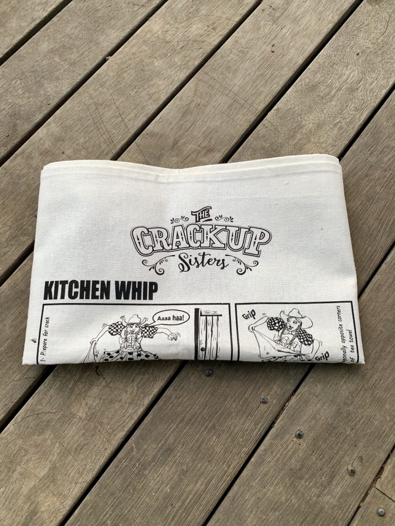 Crackup Kitchen Whip Tea Towel