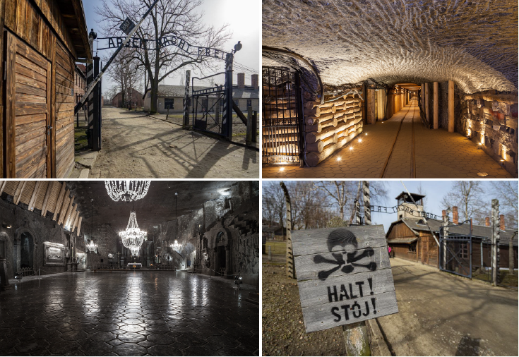 Auschwitz-Birkenau & Wieliczka Salt Mine with Old Time Residence Pickup - English