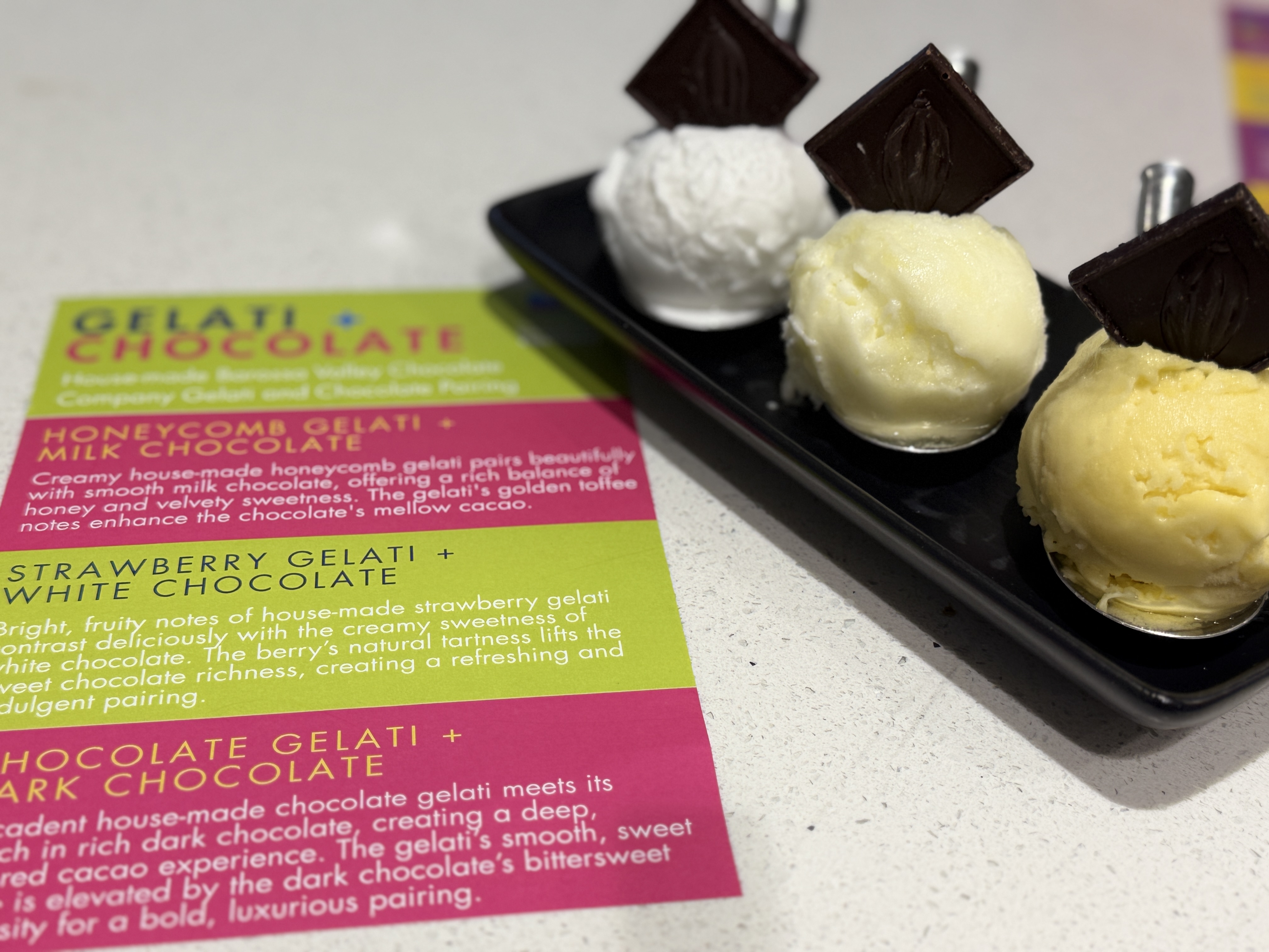 Gelato & Chocolate Pairing