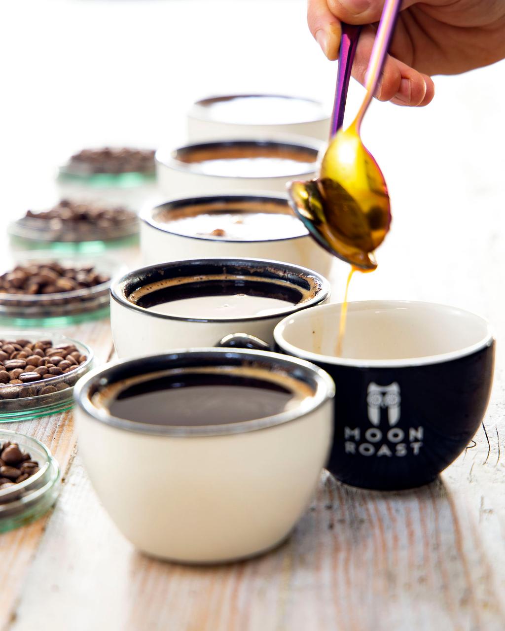 Moon Roast coffee masterclass with lunch at Black Chalk Wine