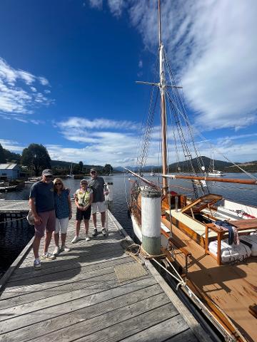 The Kerrawyn wooden sailing boat experience. Tasmania Australia