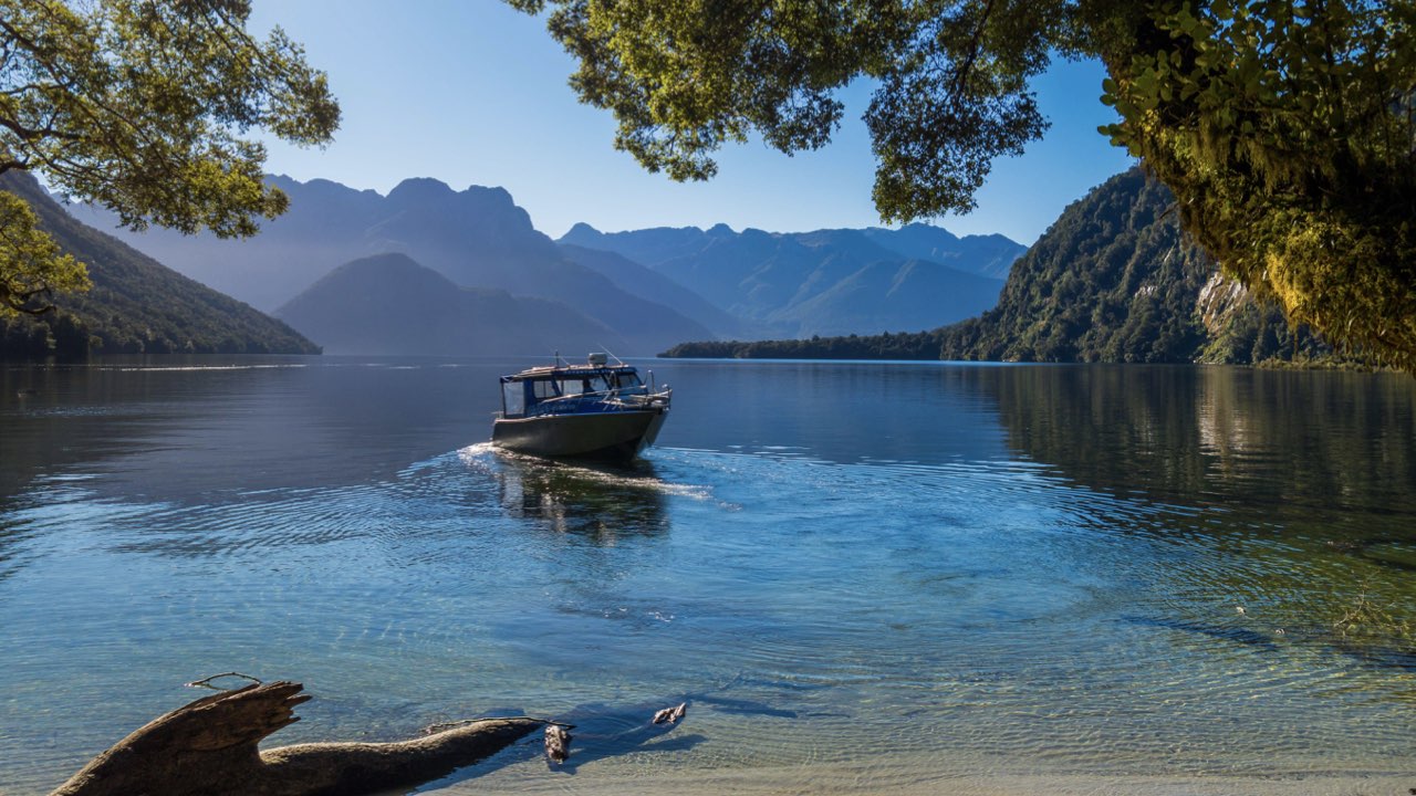 RealNZ Water Taxi - Te Anau Downs to Glade Wharf & Sandfly Point to Ferry Terminal. Milford Track - departs at 10.30am