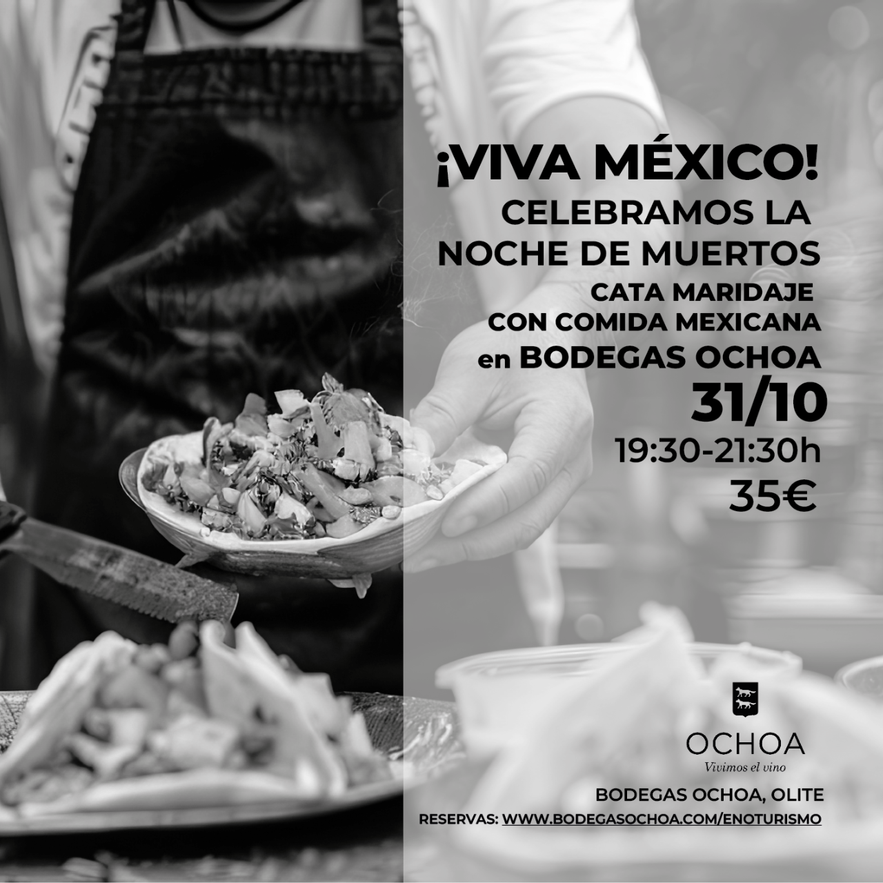 ¡Viva México! Cata maridaje con comida mexicana