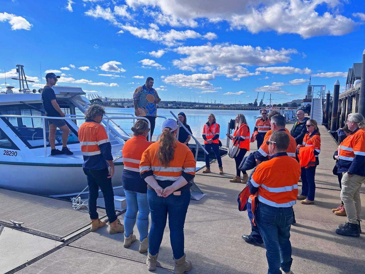 Kaurna cultural group experience on the Port River