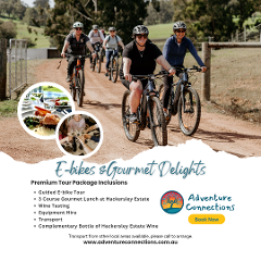 E-Bikes and Gourmet Delights at Hackersley Estate Winery