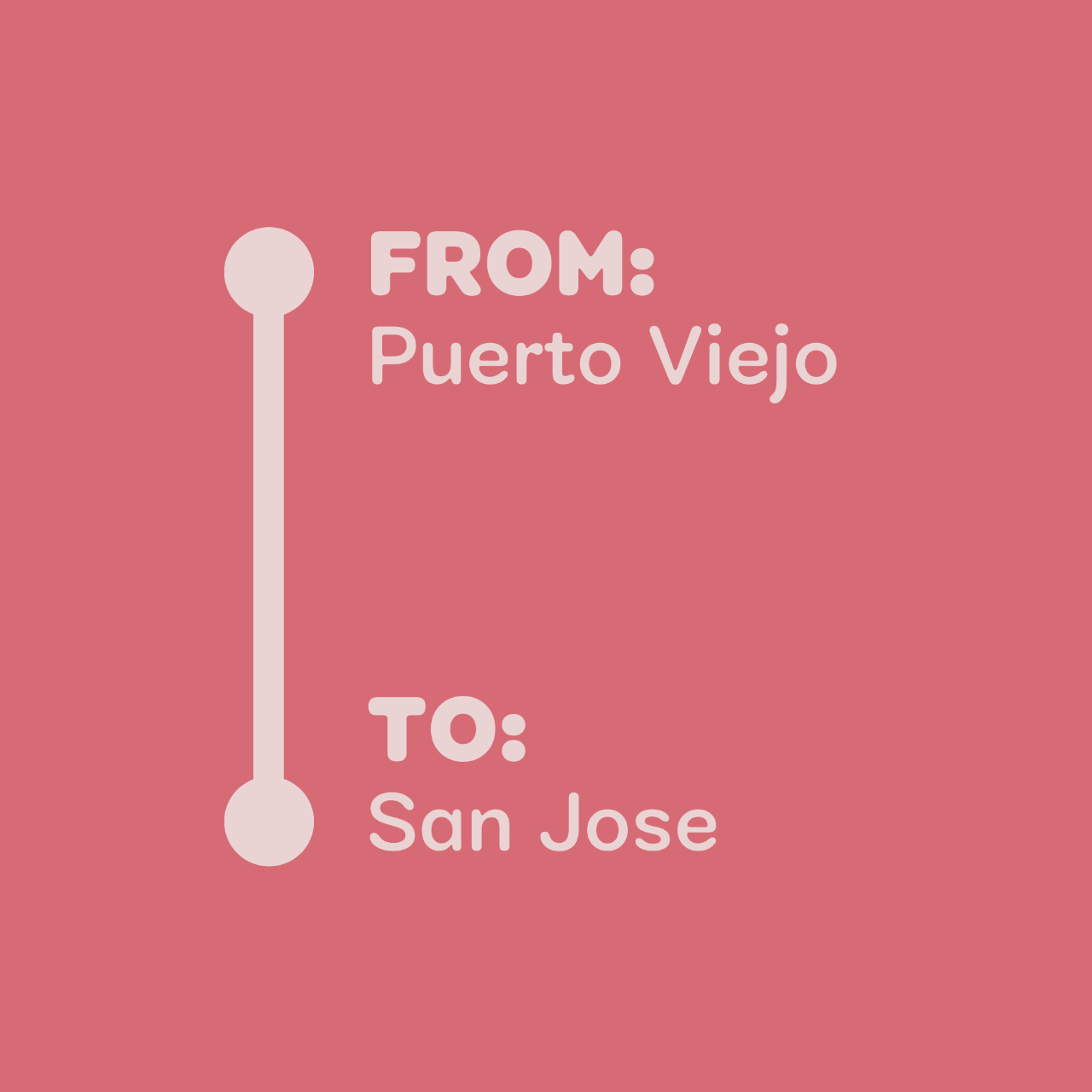 Puerto Viejo ---> San Jose SAT