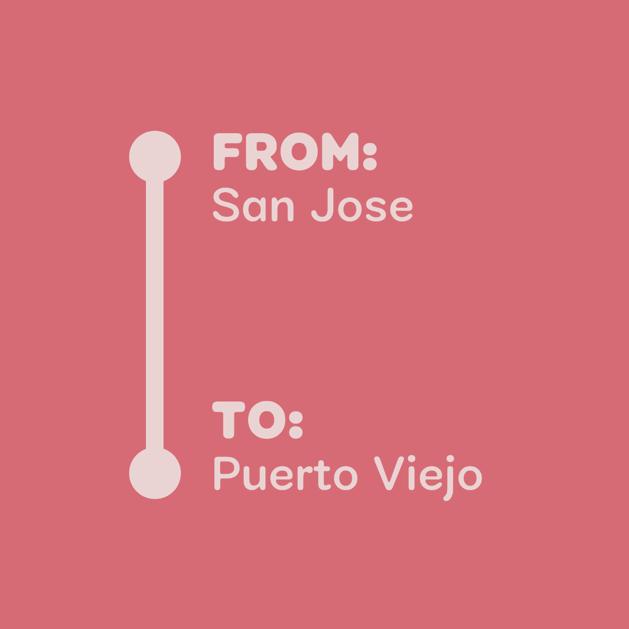 San Jose ---> Puerto Viejo SAT