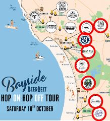 October 10 -  Bayside Beer Belt Hop ON Hop OFF Brewery & Distillery Tour