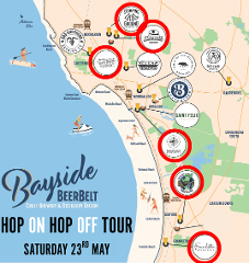 May 23 - Bayside Beer Belt Hop ON Hop OFF Brewery & Distillery Tour