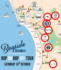 October 10 -  Bayside Beer Belt Hop ON Hop OFF Brewery & Distillery Tour