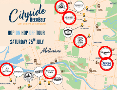 July 25 - Cityside Beer Belt Hop ON Hop OFF Brewery and Distillery Tour