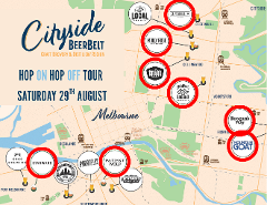 August 29 - Cityside Beer Belt Hop ON Hop OFF Brewery and Distillery Tour