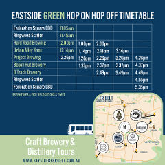 Eastside Green Hop On Hop Off Brewery & Distillery Tour