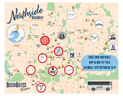 September 19th - LAUNCH OF NORTHSIDE Beer Belt Hop ON Hop OFF Brewery & Distillery Tour