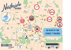 November 7th - LAUNCH OF NORTHSIDE Beer Belt Hop ON Hop OFF Brewery & Distillery Tour