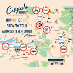13 September - Cityside Beer Belt Hop ON Hop OFF BREWERY Tour