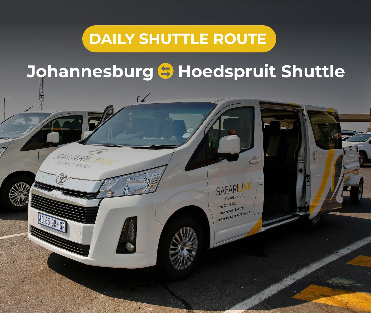  Johannesburg to Hoedspruit Shuttle