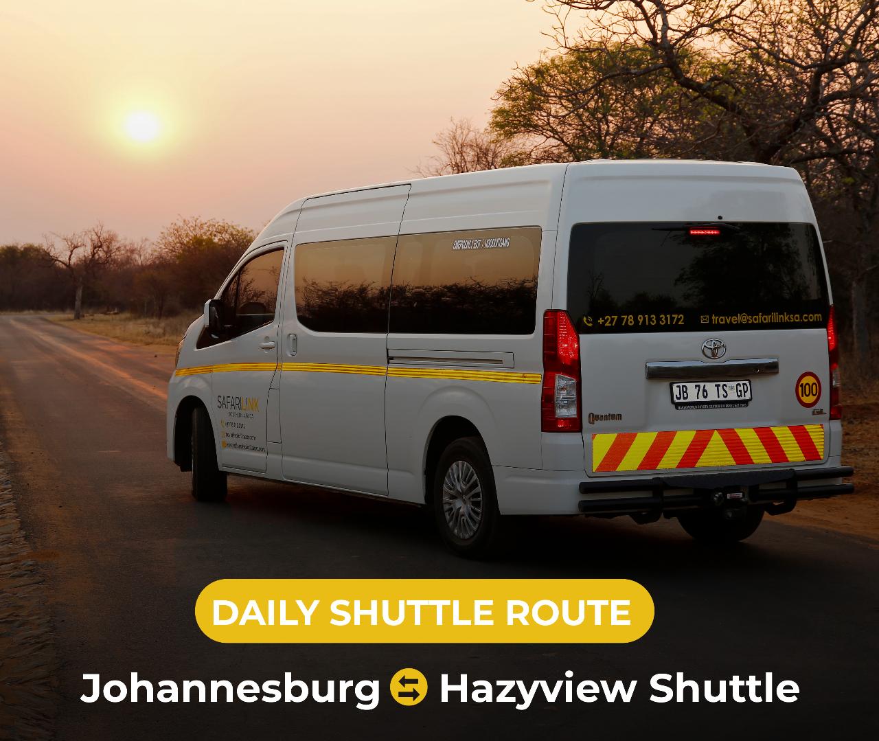  Johannesburg to Hazyview Shuttle
