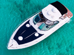 Yacht 38 Four Winns 12 guest Riviera Maya Cruise Puerto Aventuras