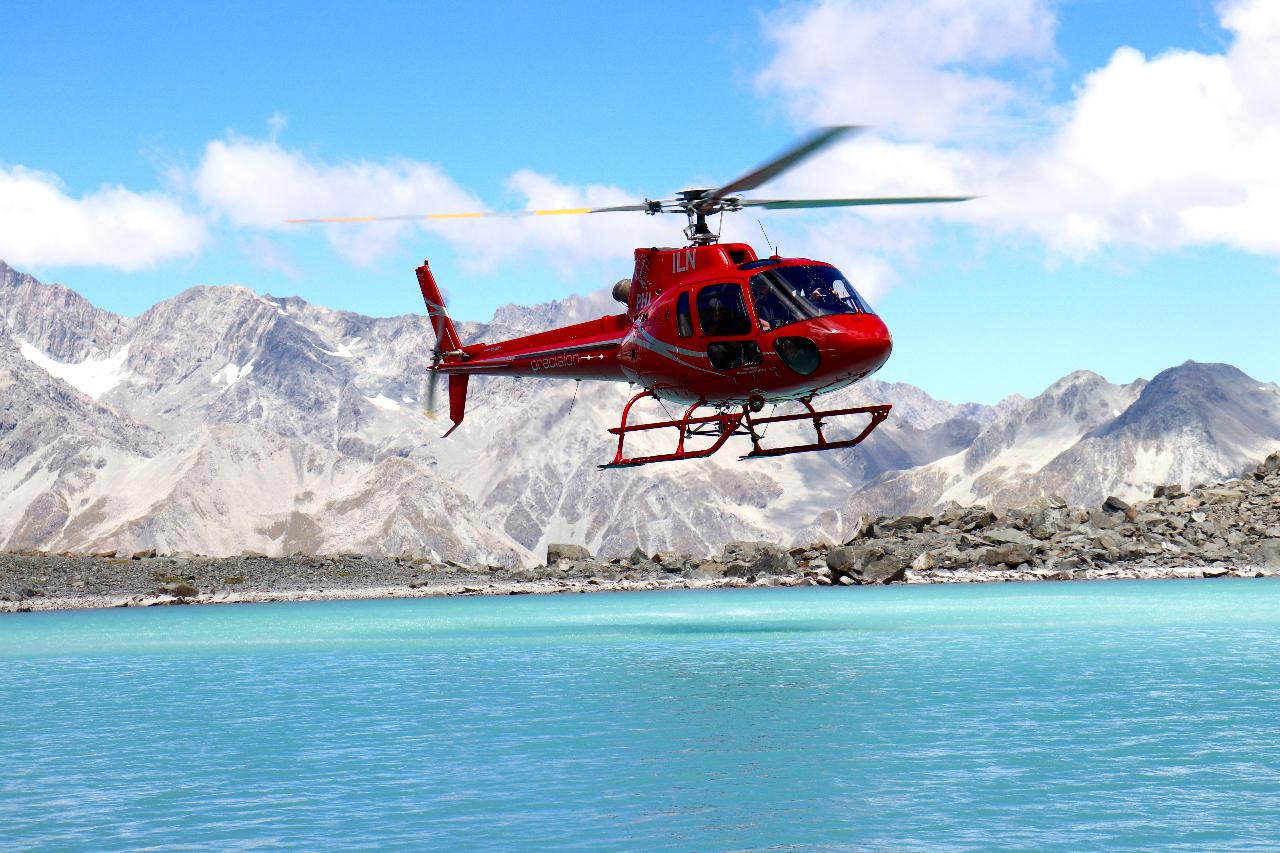 Fly Six Glaciers + SNOW LANDING