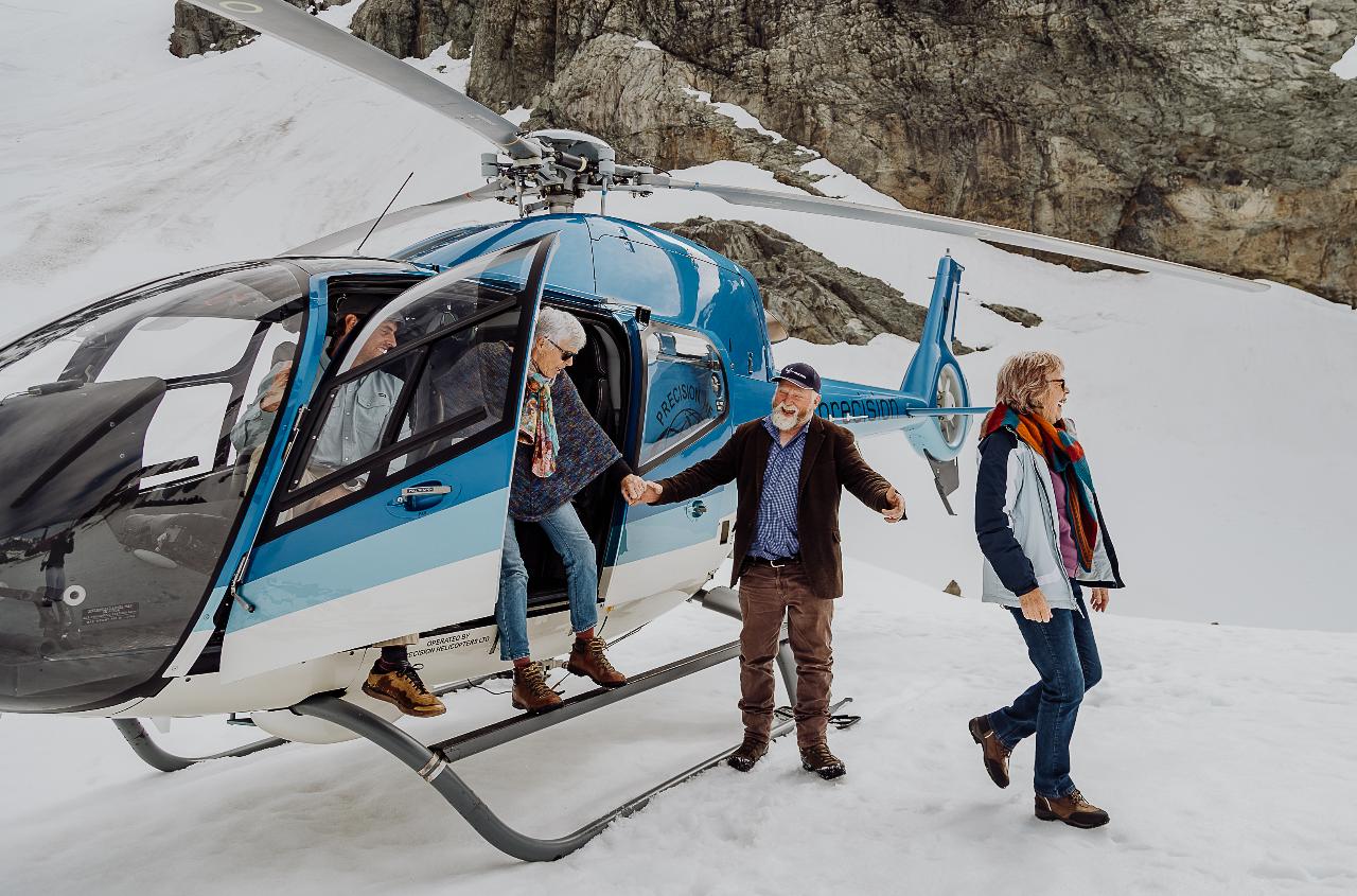 Fly Six Glaciers + SNOW LANDING