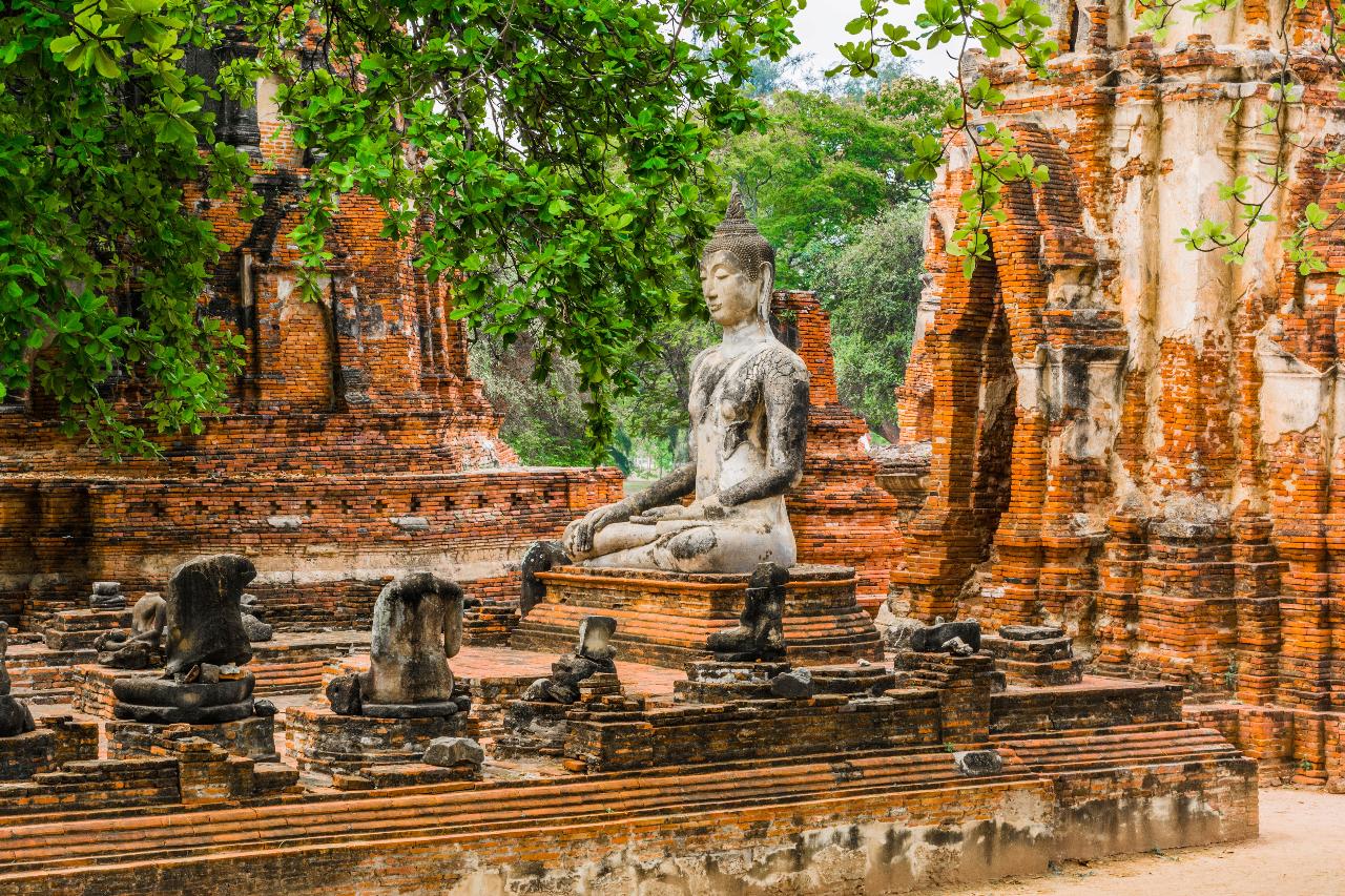 Bangkok: Ayutthaya Temples and Boat Tour with Lunch included Roundtrip transfer in City Outskirt
