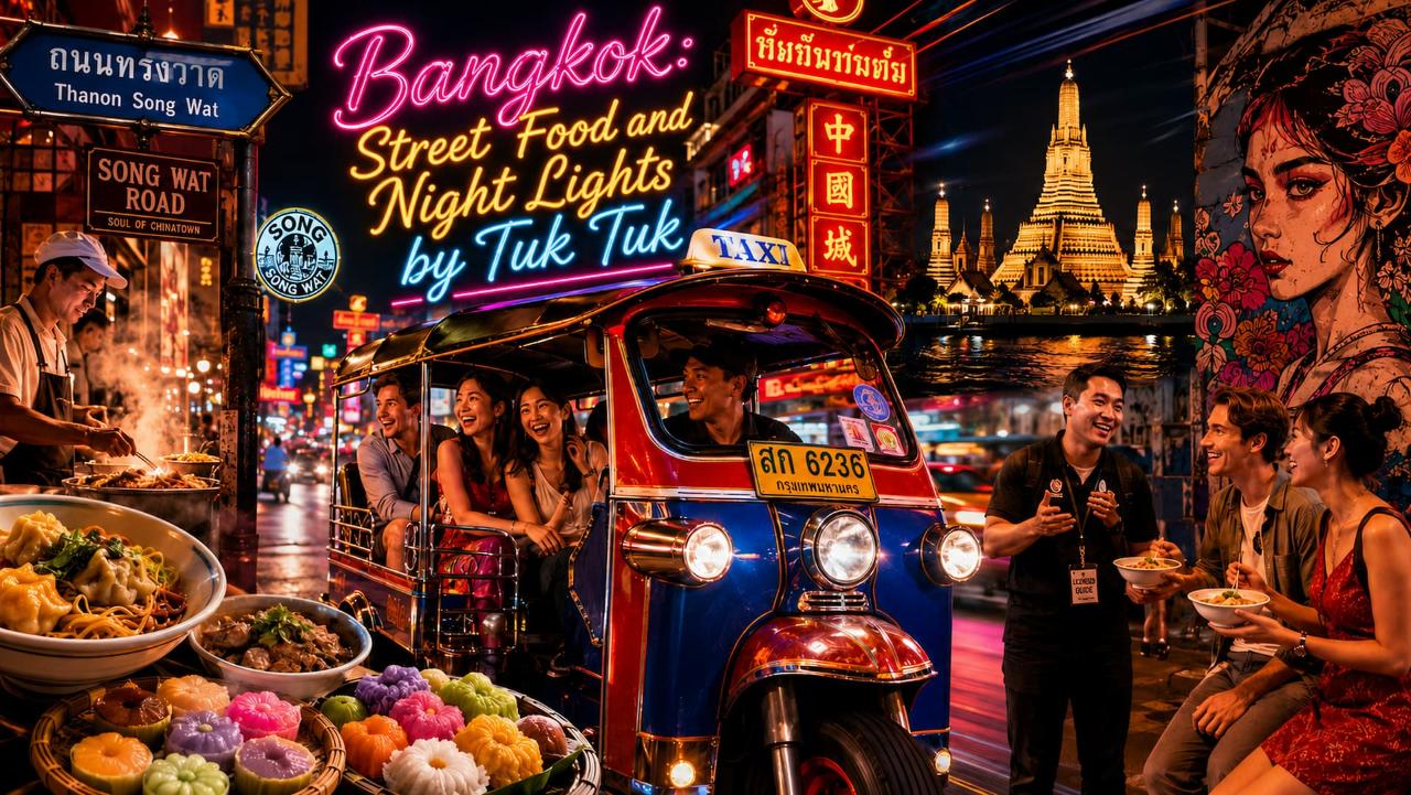 Bangkok:  Street Food and Night Lights by Tuk Tuk