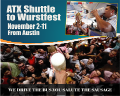 Austin Wurstfest Bus
