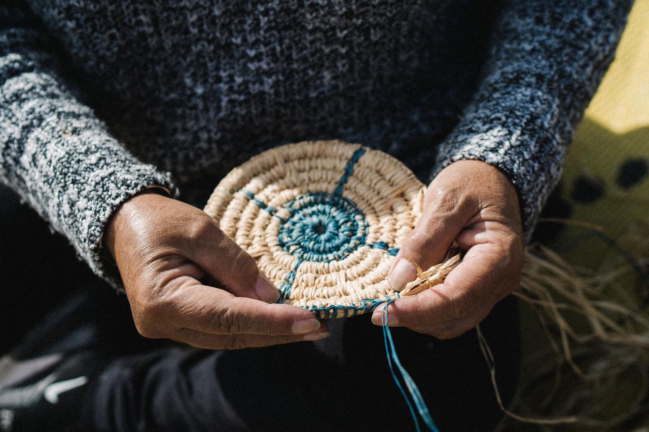 CONNECT TO COUNTRY - BASKET WEAVING WORKSHOP IN NAROOMA WITH ELDER PATRICIA ELLIS FROM MINGA ABORIGNAL CULTURAL SERVICES