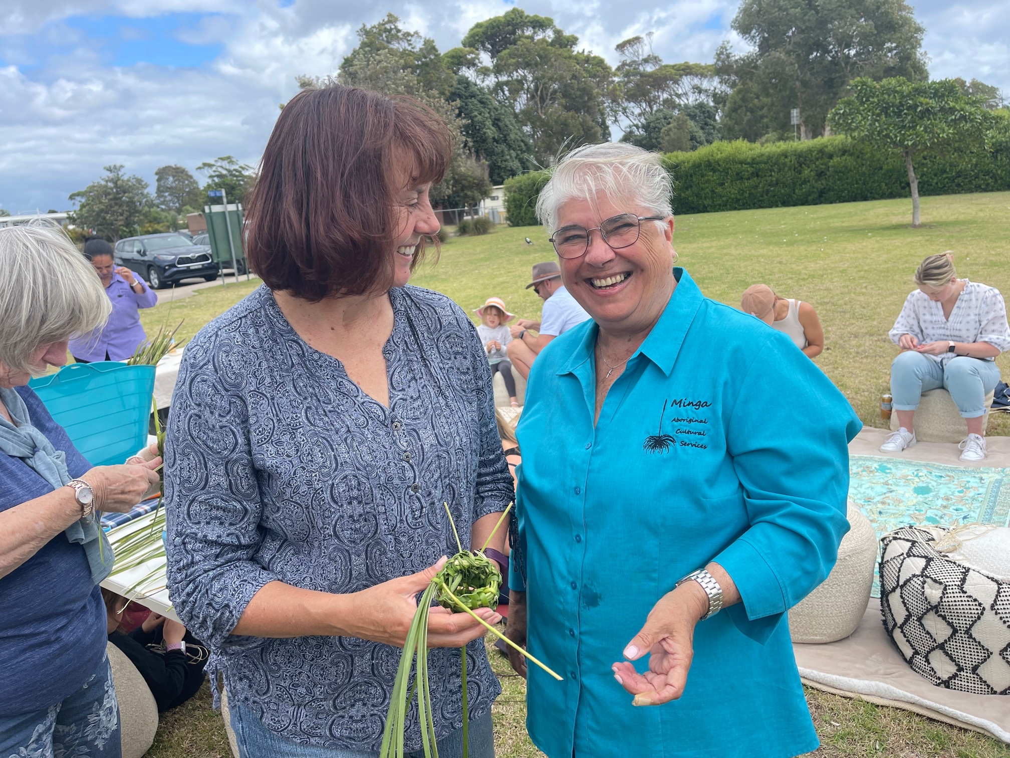 CONNECT TO COUNTRY - BASKET WEAVING WORKSHOP IN NAROOMA WITH ELDER PATRICIA ELLIS FROM MINGA ABORIGNAL CULTURAL SERVICES