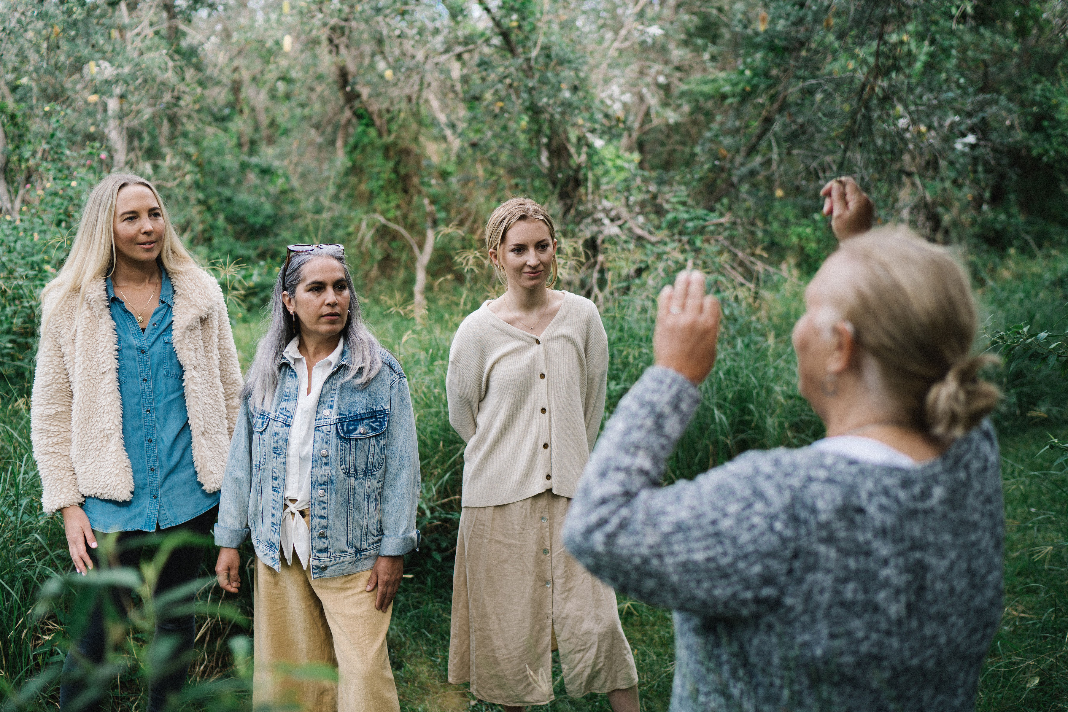 WALKING ON COUNTRY TOUR WITH FIRST NATIONS ELDER DEIDRE MARTIN AT MYSTERY BAY