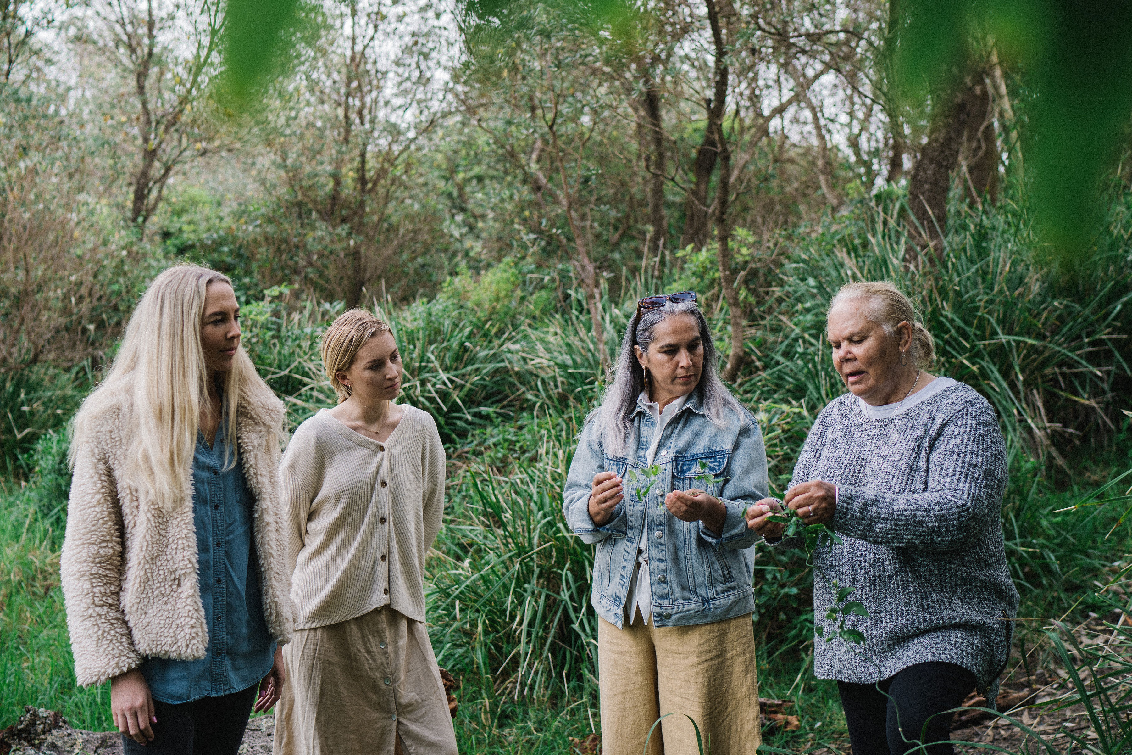 WALKING ON COUNTRY TOUR WITH FIRST NATIONS ELDER DEIDRE MARTIN AT MYSTERY BAY