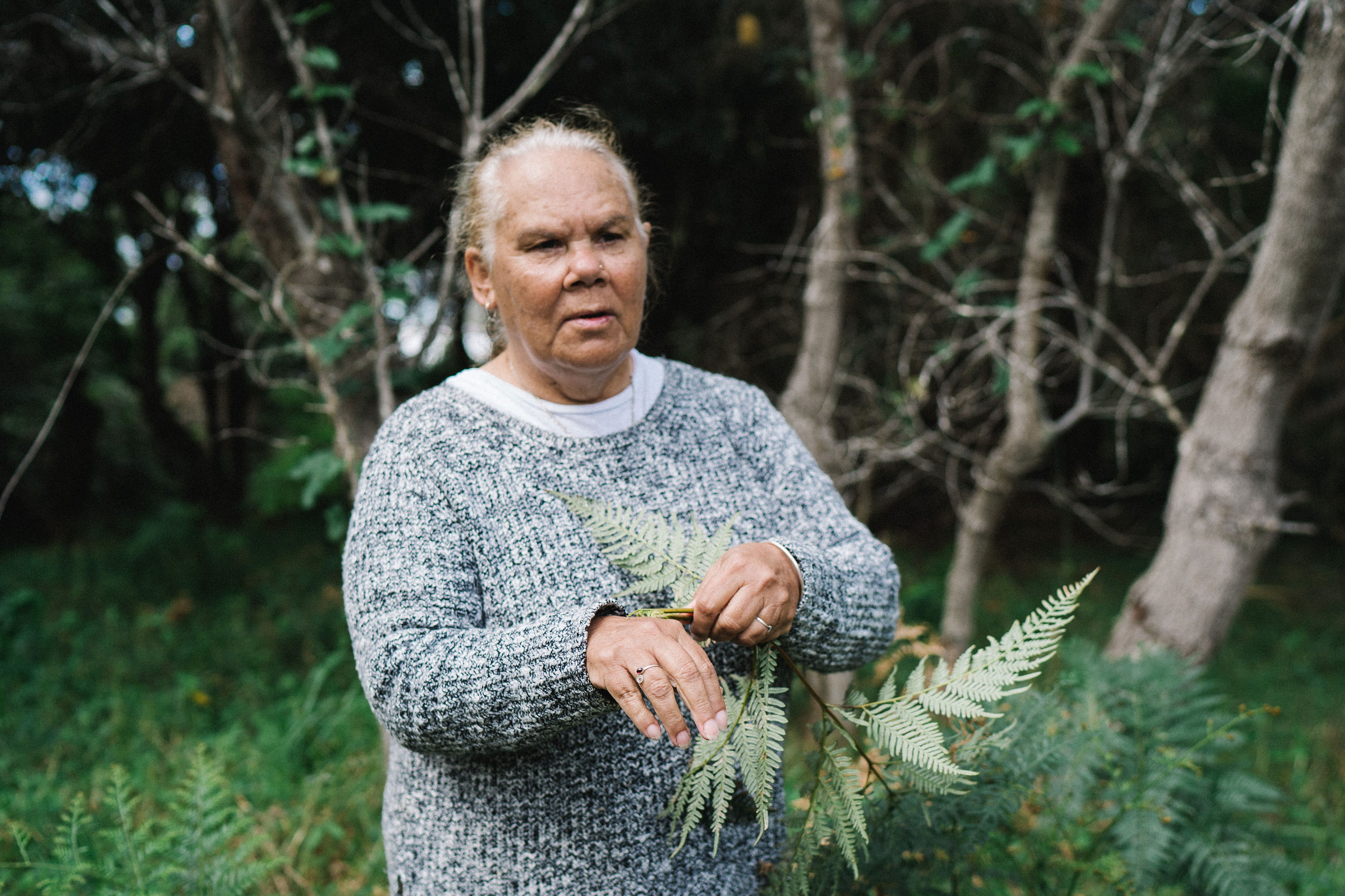 WALKING ON COUNTRY TOUR WITH FIRST NATIONS ELDER DEIDRE MARTIN AT MYSTERY BAY