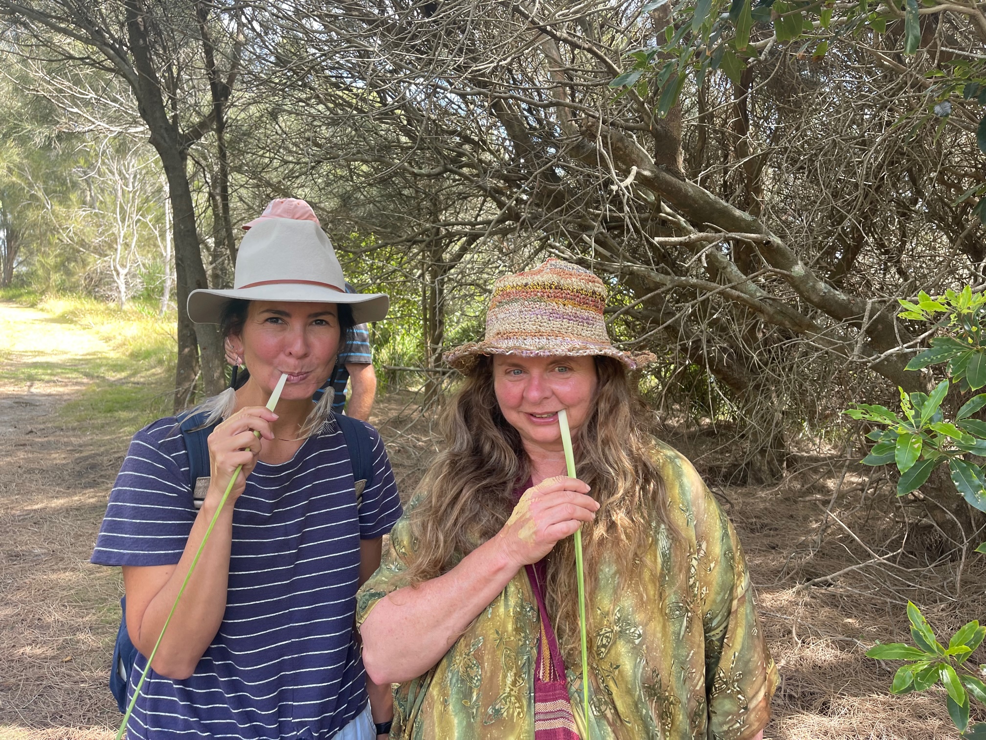 WALKING ON COUNTRY TOUR AT MYSTERY BAY WITH FIRST NATIONS ELDER DEIDRE MARTIN FROM BUGIYA NAWAY BURIDJA
