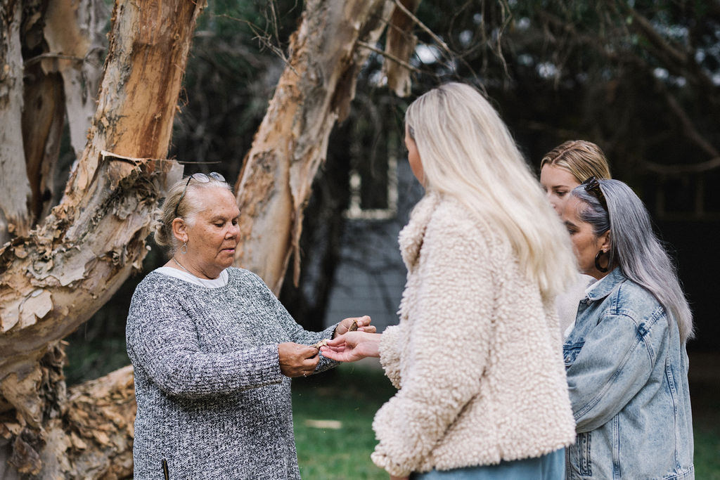 WALKING ON COUNTRY TOUR WITH FIRST NATIONS ELDER DEIDRE MARTIN AT MYSTERY BAY