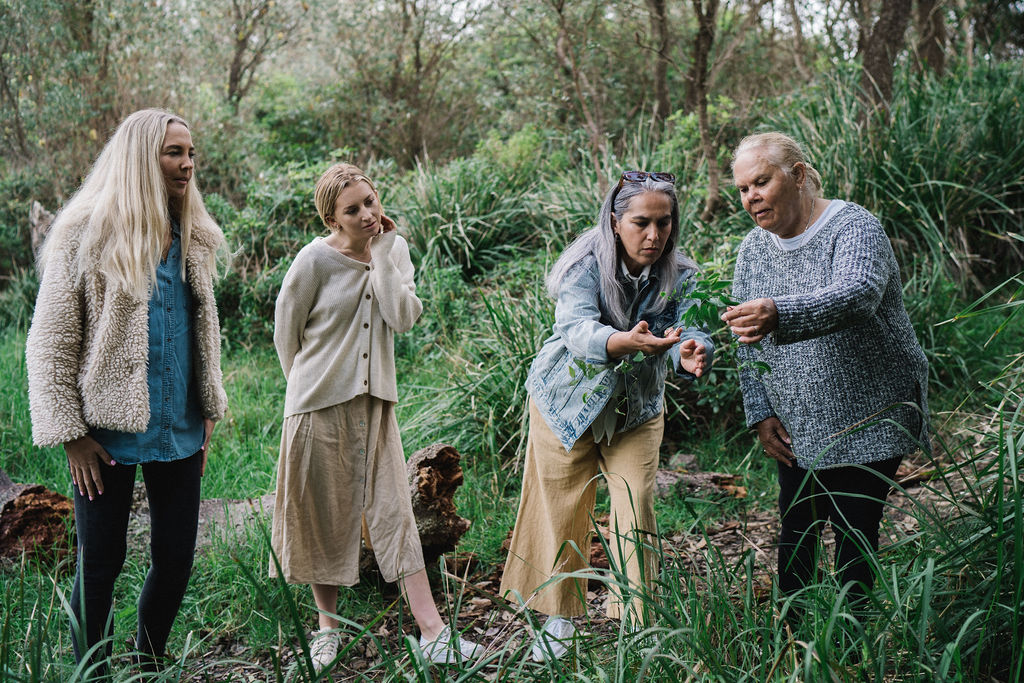 WALKING ON COUNTRY TOUR WITH FIRST NATIONS ELDER DEIDRE MARTIN AT MYSTERY BAY
