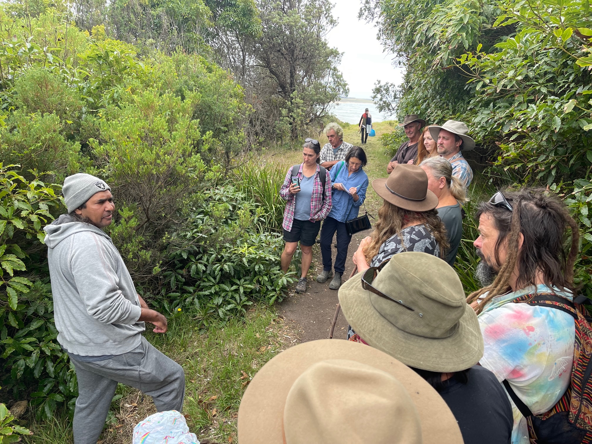 WALKING ON COUNTRY WITH WARREN FOSTER OF YANNAGA YOOWAGA TOURS AT WALLAGA LAKE