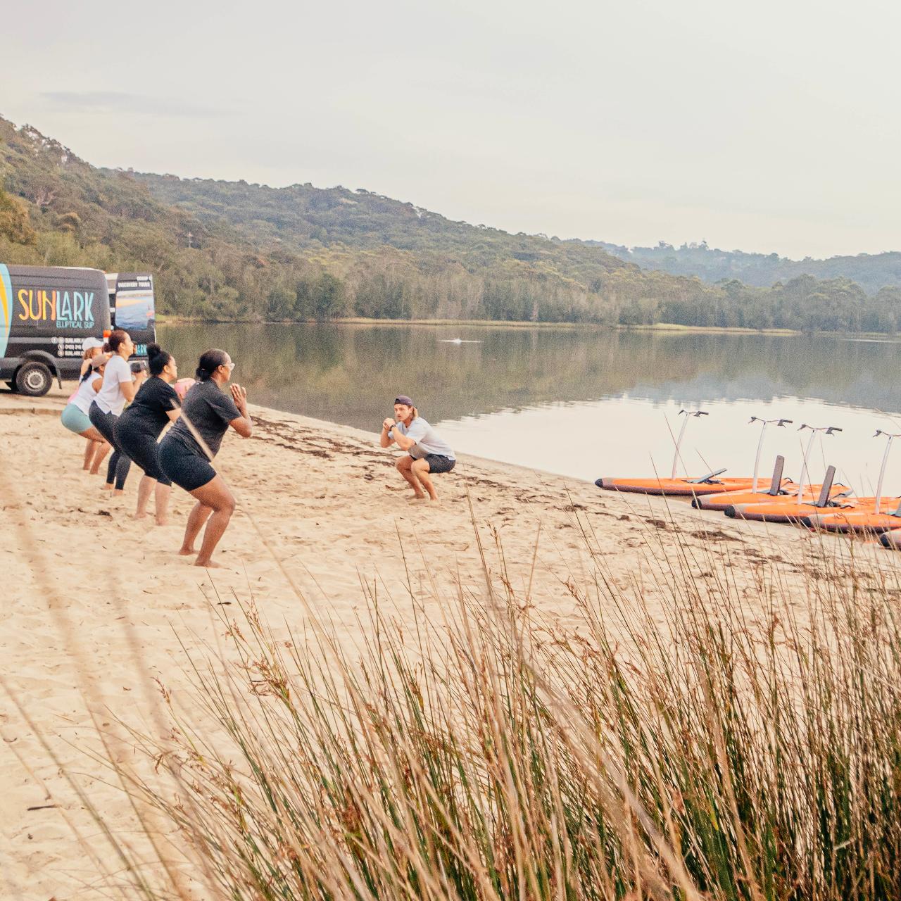 Narrabeen Lagoon - Fitness Group Class + Step Up PedalBoard (SUP)