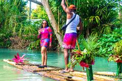 Ocho Rios Sightseeing and Calypso Rafting on the White River from Kingston