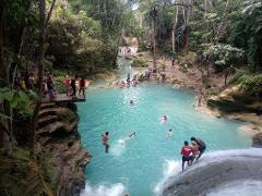 Irie Blue Hole and Secret Falls Adventure from Montego Bay Port